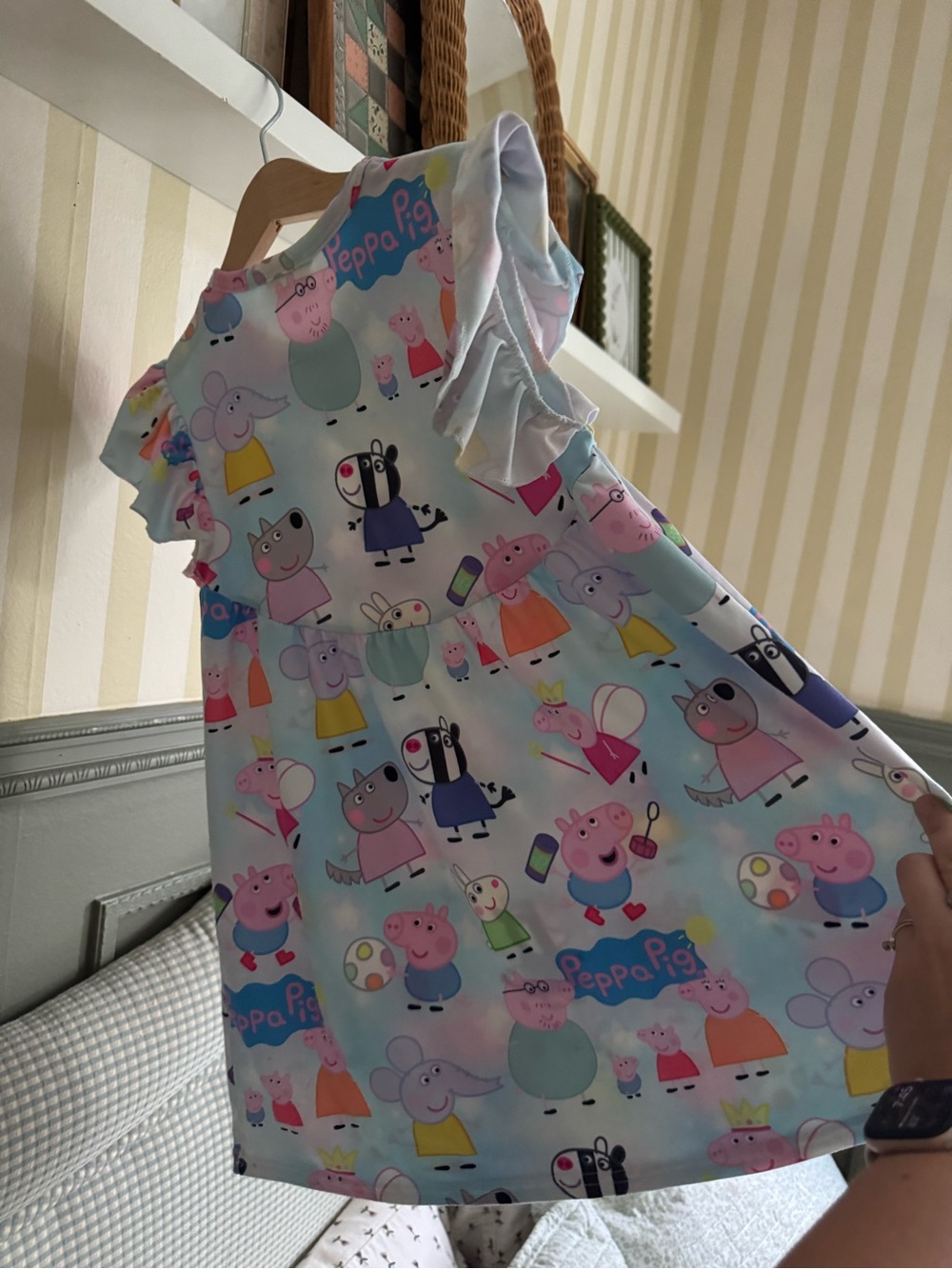 Peppa Pig Girls' Light Blue Character dress - Picture 2 of 3